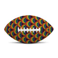 Rainbow Gay Pride Pattern Print Rugby Ball