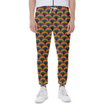 Rainbow Gay Pride Pattern Print Scuba Joggers