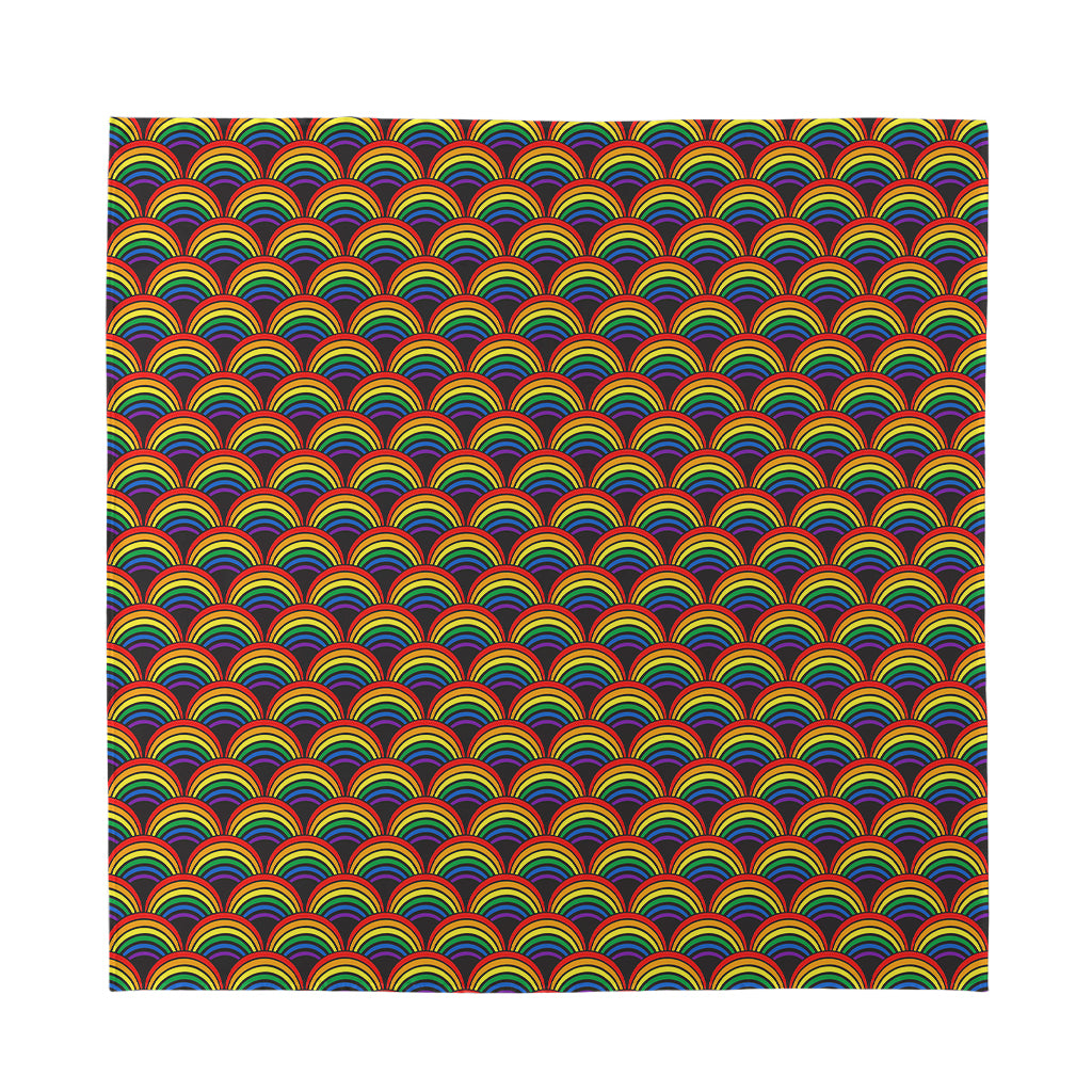 Rainbow Gay Pride Pattern Print Silk Bandana