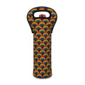 Rainbow Gay Pride Pattern Print Single Neoprene Wine Tote