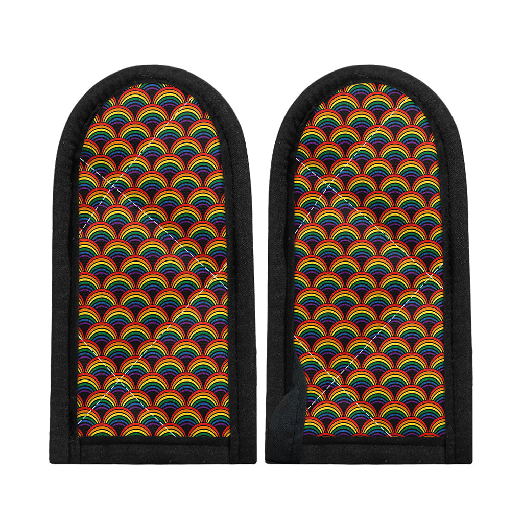 Rainbow Gay Pride Pattern Print Skillet Handle Cover