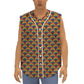 Rainbow Gay Pride Pattern Print Sleeveless Baseball Jersey