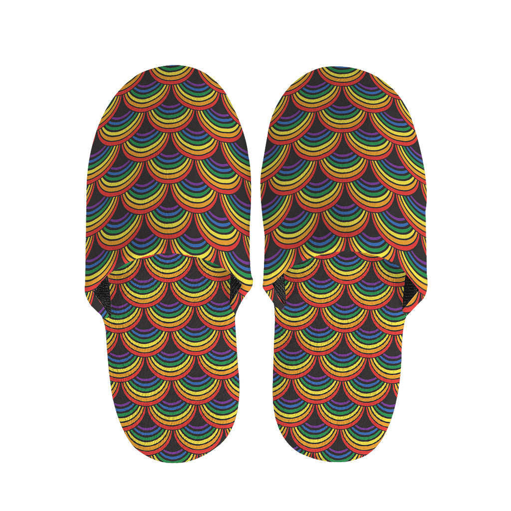 Rainbow Gay Pride Pattern Print Slippers