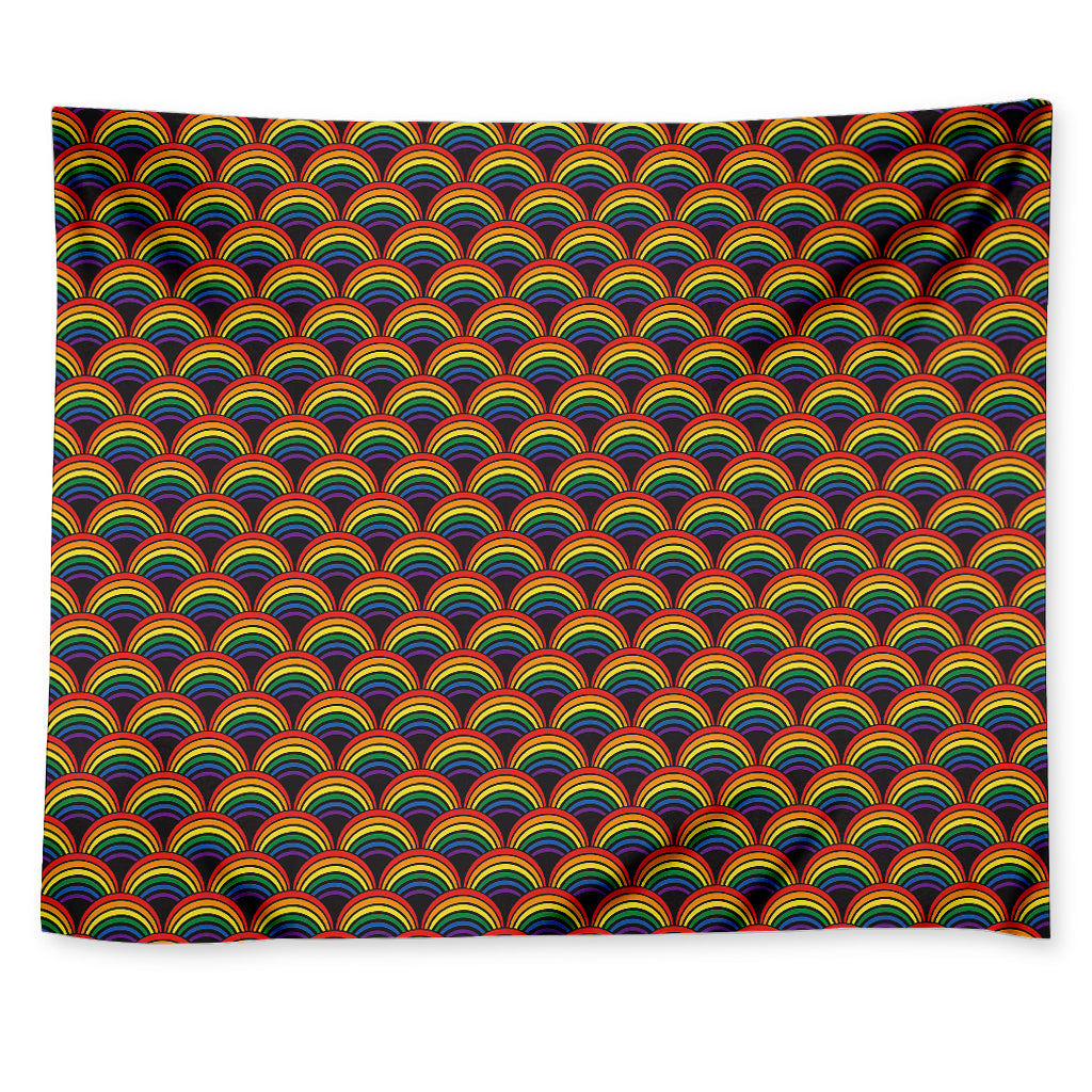 Rainbow Gay Pride Pattern Print Tapestry