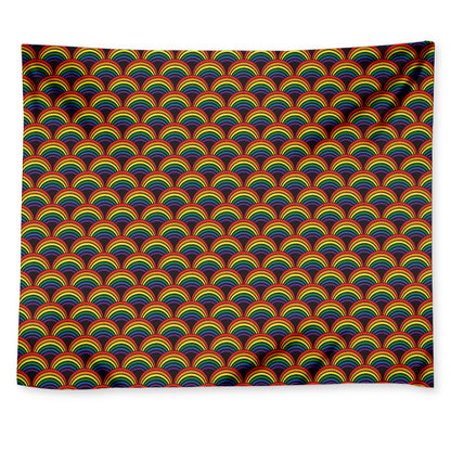 Rainbow Gay Pride Pattern Print Tapestry