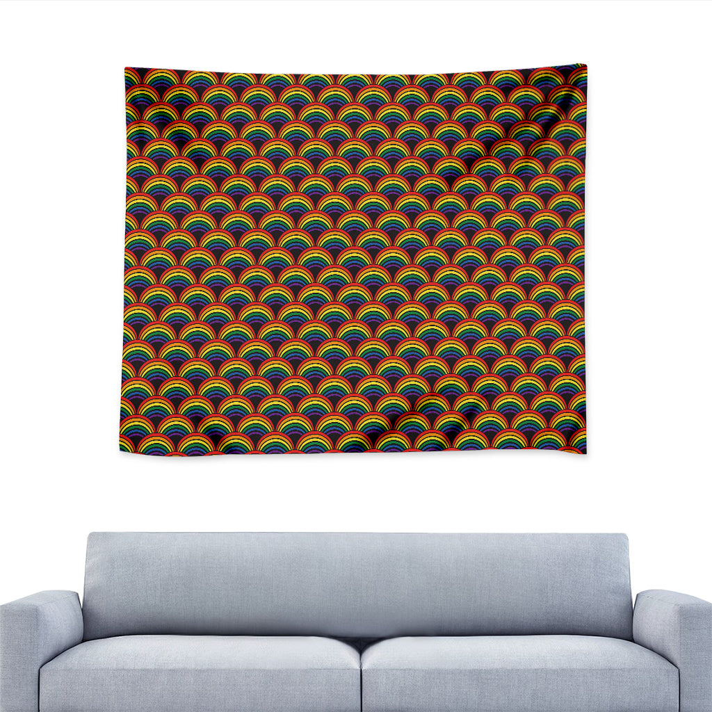Rainbow Gay Pride Pattern Print Tapestry