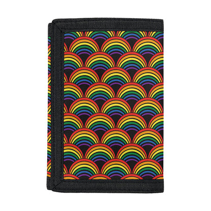 Rainbow Gay Pride Pattern Print Trifold Wallet