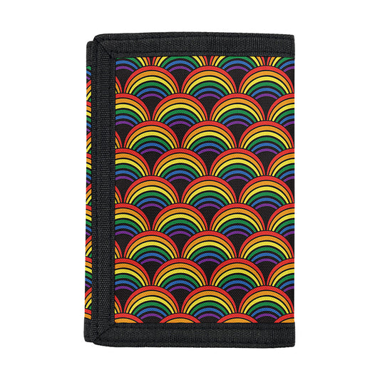 Rainbow Gay Pride Pattern Print Trifold Wallet