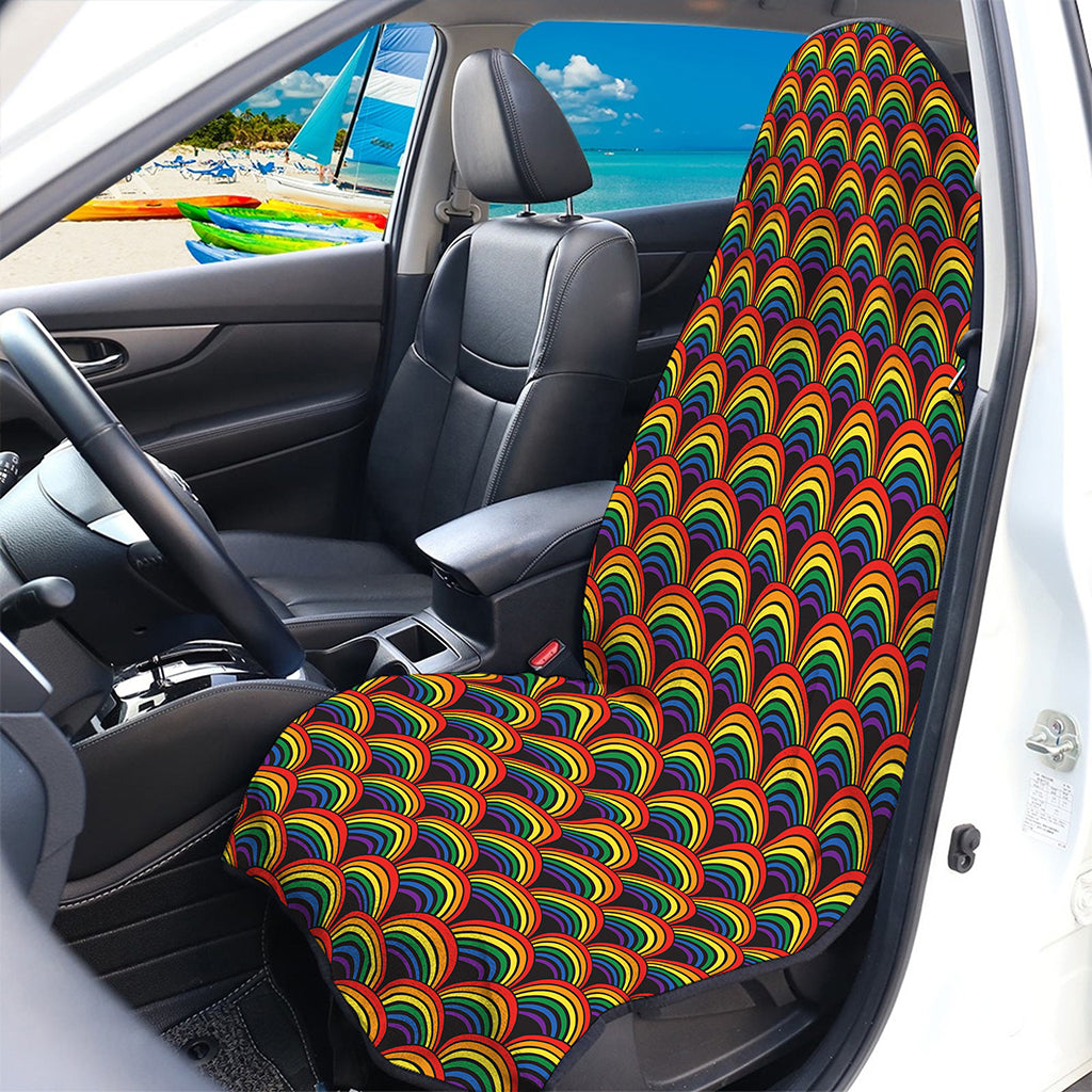 Rainbow Gay Pride Pattern Print Waterproof Car Seat Cover