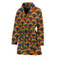 Rainbow Gay Pride Pattern Print Women's Bathrobe