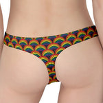 Rainbow Gay Pride Pattern Print Women's Thong