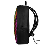 Rainbow Gay Pride Zigzag Pattern Print 17 Inch Backpack