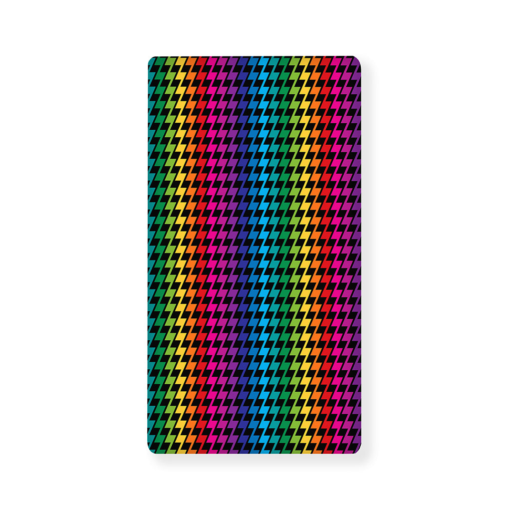 Rainbow Gay Pride Zigzag Pattern Print Baby Crib Sheet