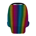 Rainbow Gay Pride Zigzag Pattern Print Baby Seat Cover