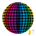 Rainbow Gay Pride Zigzag Pattern Print Basketball