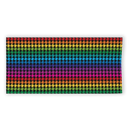 Rainbow Gay Pride Zigzag Pattern Print Beach Towel