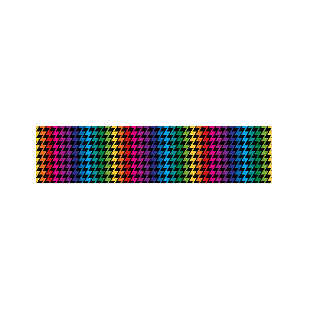 Rainbow Gay Pride Zigzag Pattern Print Bed Runner