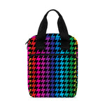 Rainbow Gay Pride Zigzag Pattern Print Bible Tote Bag