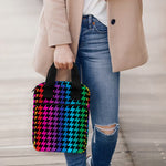Rainbow Gay Pride Zigzag Pattern Print Bible Tote Bag