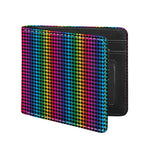 Rainbow Gay Pride Zigzag Pattern Print Bifold Wallet