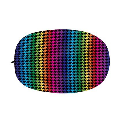 Rainbow Gay Pride Zigzag Pattern Print Car Side Mirror Covers