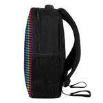 Rainbow Gay Pride Zigzag Pattern Print Casual Backpack
