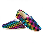 Rainbow Gay Pride Zigzag Pattern Print Casual Shoes