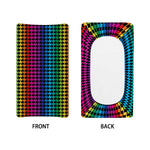 Rainbow Gay Pride Zigzag Pattern Print Changing Pad Cover
