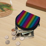 Rainbow Gay Pride Zigzag Pattern Print Coin Purse