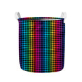 Rainbow Gay Pride Zigzag Pattern Print Collapsible Laundry Basket