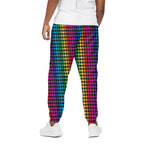 Rainbow Gay Pride Zigzag Pattern Print Cotton Pants