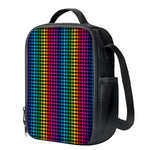 Rainbow Gay Pride Zigzag Pattern Print Crossbody Lunch Bag