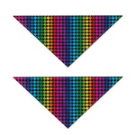 Rainbow Gay Pride Zigzag Pattern Print Dog Bandana
