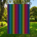 Rainbow Gay Pride Zigzag Pattern Print Garden Flag