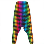 Rainbow Gay Pride Zigzag Pattern Print Hammer Pants