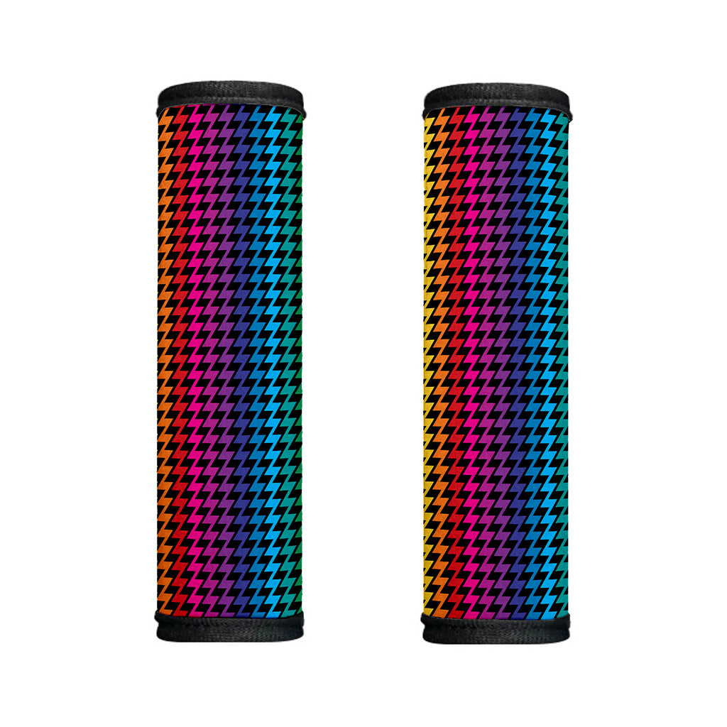 Rainbow Gay Pride Zigzag Pattern Print Handle Covers