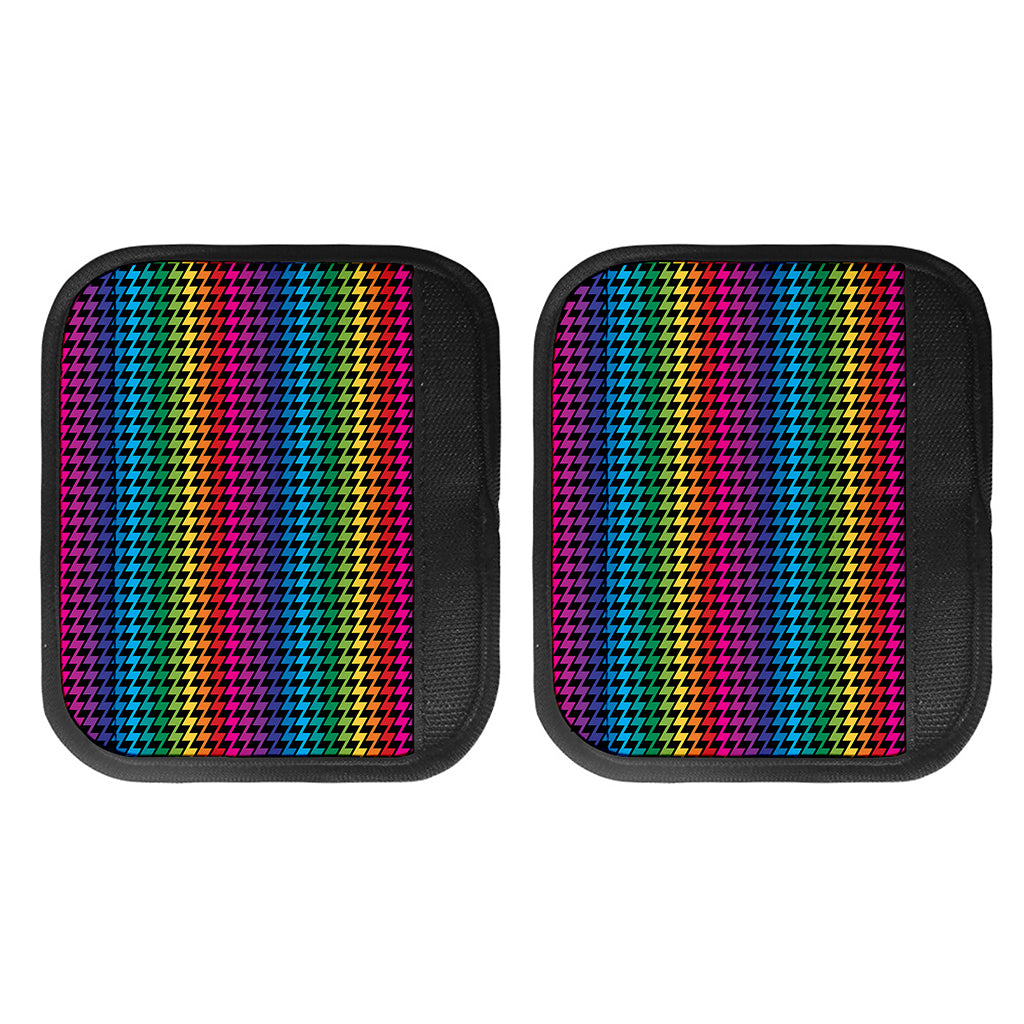 Rainbow Gay Pride Zigzag Pattern Print Handle Covers