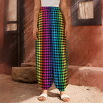 Rainbow Gay Pride Zigzag Pattern Print Harem Pants