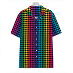 Rainbow Gay Pride Zigzag Pattern Print Hawaiian Shirt