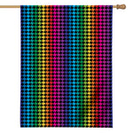 Rainbow Gay Pride Zigzag Pattern Print House Flag