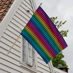 Rainbow Gay Pride Zigzag Pattern Print House Flag