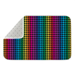 Rainbow Gay Pride Zigzag Pattern Print Indoor Door Mat