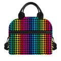 Rainbow Gay Pride Zigzag Pattern Print Insulated Lunch Bag