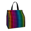 Rainbow Gay Pride Zigzag Pattern Print Insulated Lunch Tote