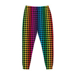 Rainbow Gay Pride Zigzag Pattern Print Jogger Pants
