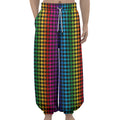 Rainbow Gay Pride Zigzag Pattern Print Lantern Pants