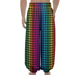 Rainbow Gay Pride Zigzag Pattern Print Lantern Pants
