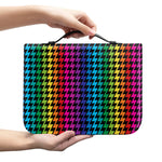 Rainbow Gay Pride Zigzag Pattern Print Leather Bible Cover