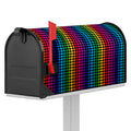 Rainbow Gay Pride Zigzag Pattern Print Mailbox Cover