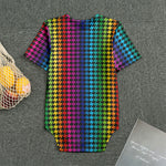 Rainbow Gay Pride Zigzag Pattern Print Men's Bodysuit